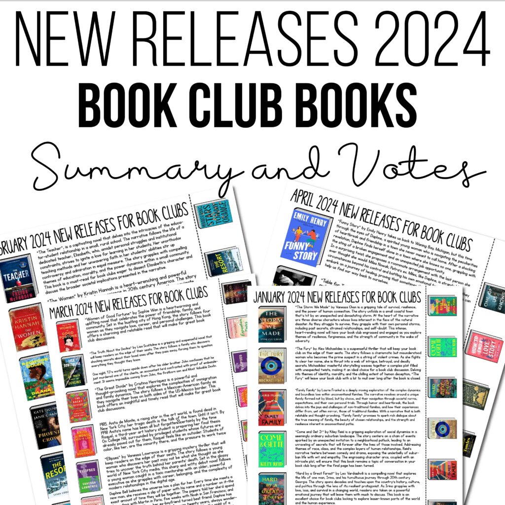 new releases for book clubs 2024