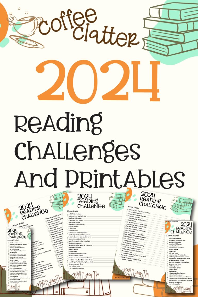52 Prompts for Your 2024 Reading Challenge: Printable PDF