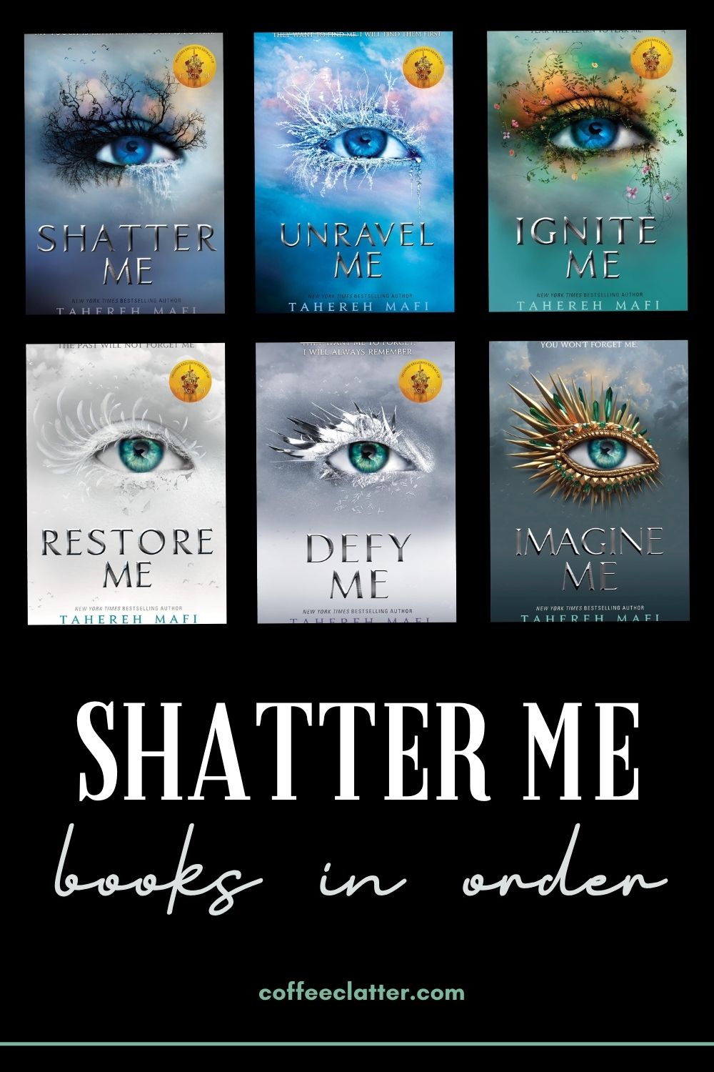 shatter me book series in order